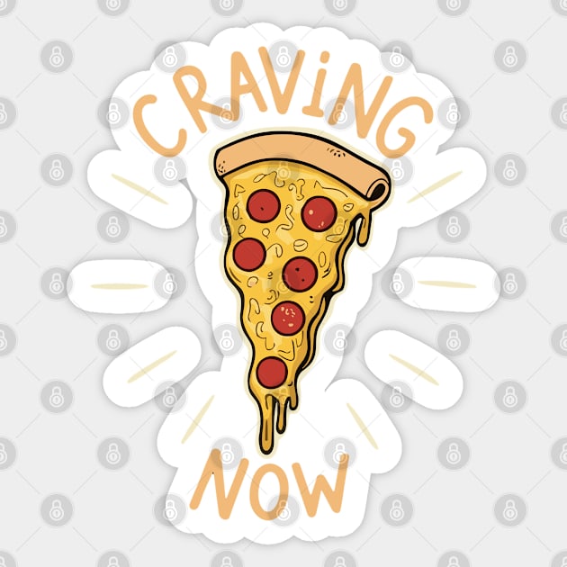 Craving for Pizza Pie Slice Food Sticker by Art-Jiyuu